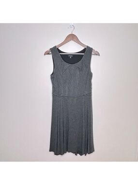 Le Chateau Rayon Stretch Dress Charcoal Grey Medium